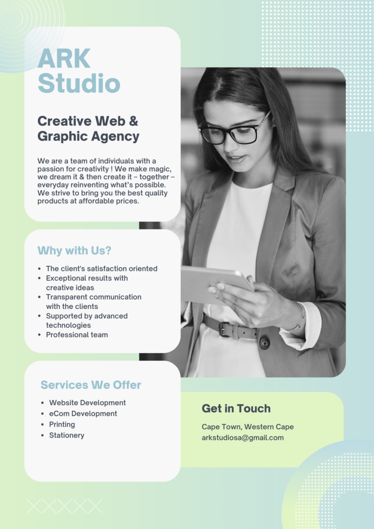 Yellow Modern Gradient Professional Business Agency Flyer 768x1086