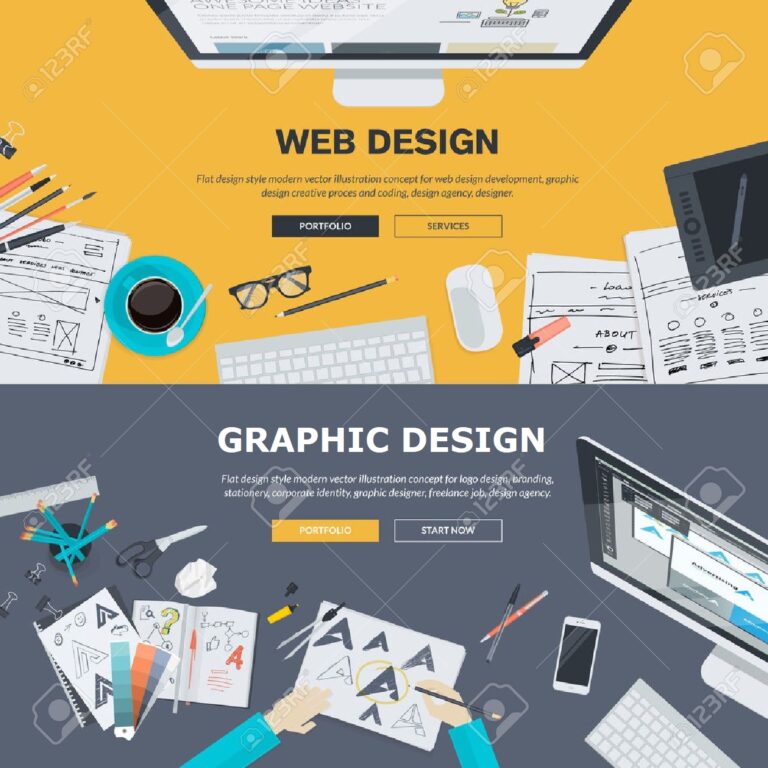 36892858 flat design illustration concepts for web design development design graphic design design agency 768x768